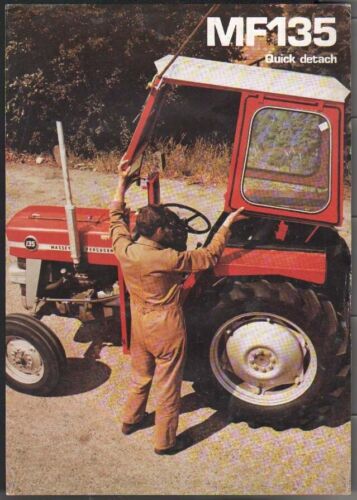 1976 Massey Ferguson "MF135 Quick detach cab" Tractor Brochure Leaflet - Afbeelding 1 van 1