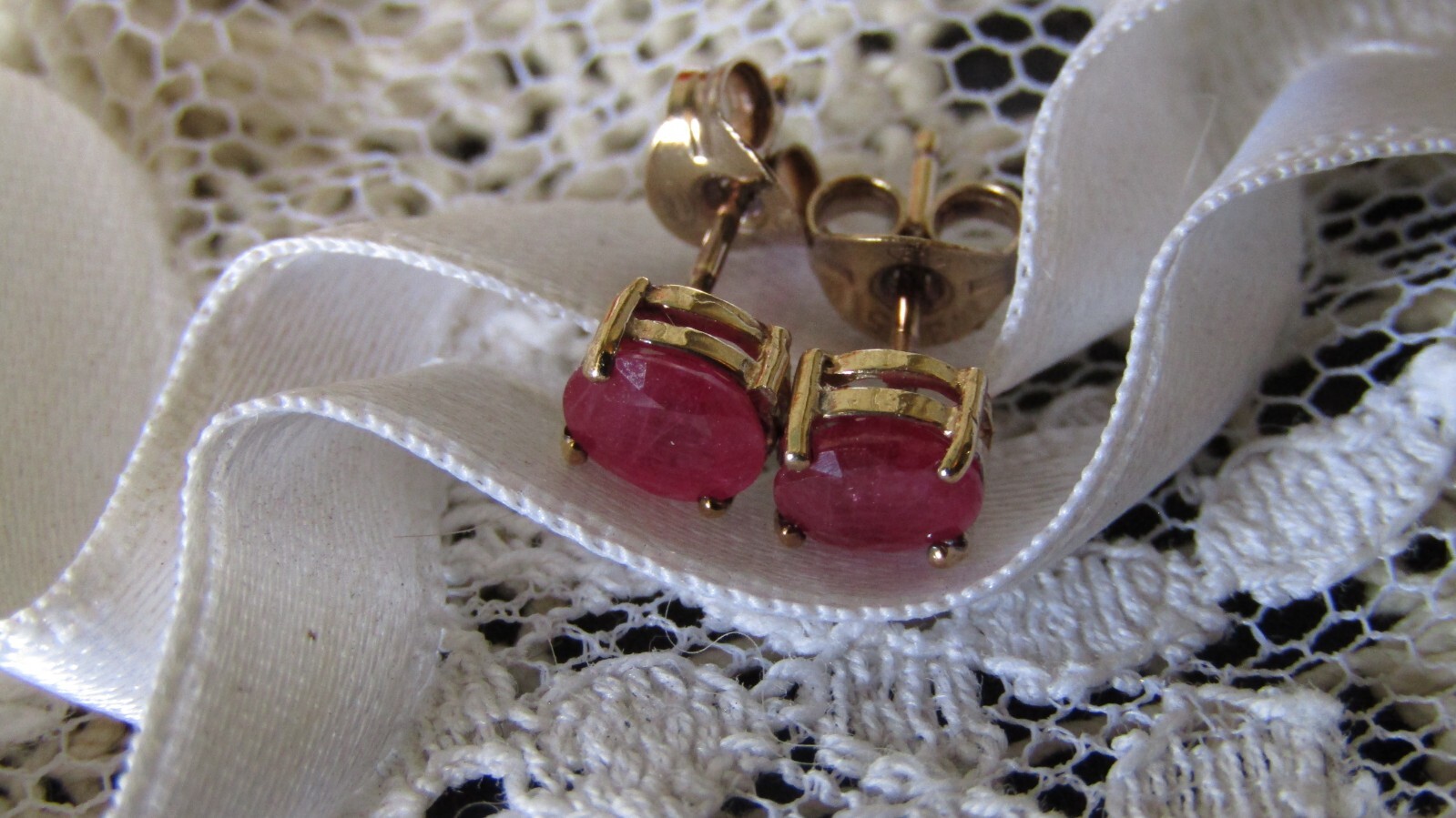 Ruby Stud Earrings - image 7