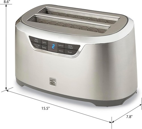 Kenmore Elite 76774 4-Slice Auto-Lift Long Slot Toaster in Stainless Steel - Picture 7 of 14