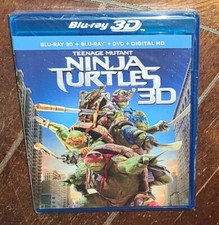 Teenage Mutant Ninja Turtles (Blu-ray 3D/DVD, 2014, Widescreen) Free Shipping!