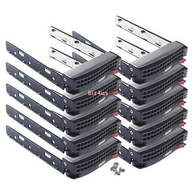 10x Supermicro MCP-220-00075-0B Gen 5.5 Hot-Swap 3.5'' HDD Tray MCP-220-00024-0B