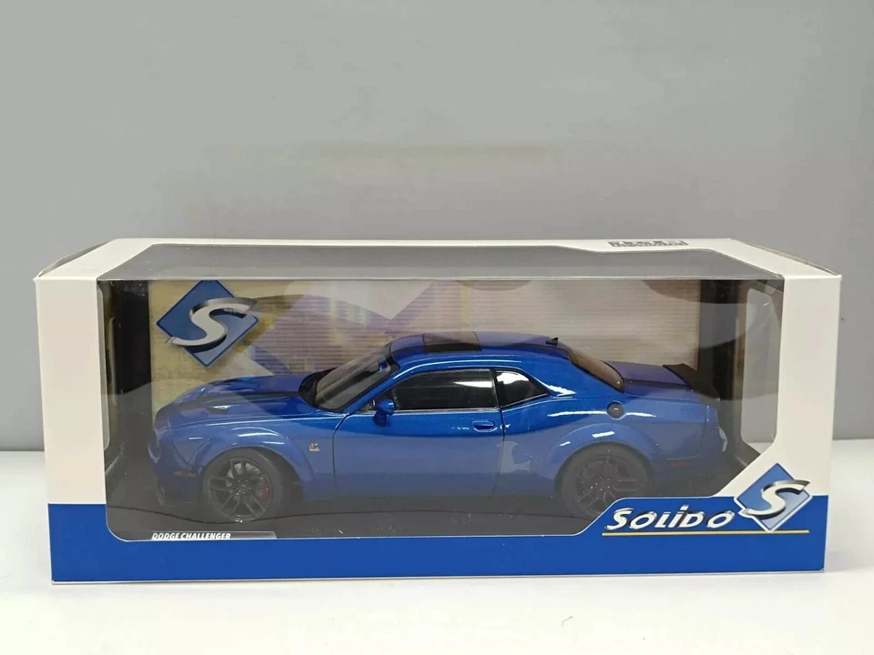 SOLIDO 1:18 AUTO DODGE CHALLENGER R/T SCAT PACK WIDEBODY BLU 2023 S1805710 - Immagine 4 di 4