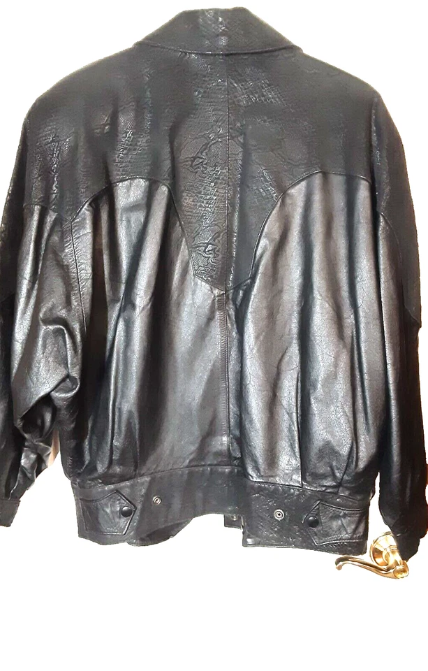 Laura Jefferies Genuine Leather Woman's Jacket Size MEDIUM, Vintage - Image 3 of 4
