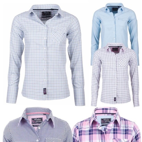 Ladies Brushed Cotton Shirt Check or 