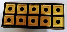 NEW 10PCS SNMG-643 C5 TIN COATED CARBIDE INSERTS 