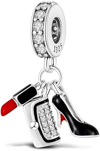 Pandora Charms Bracelet With Crystal Love Silver Charm Jewelry Gift. - Picture 8 of 14