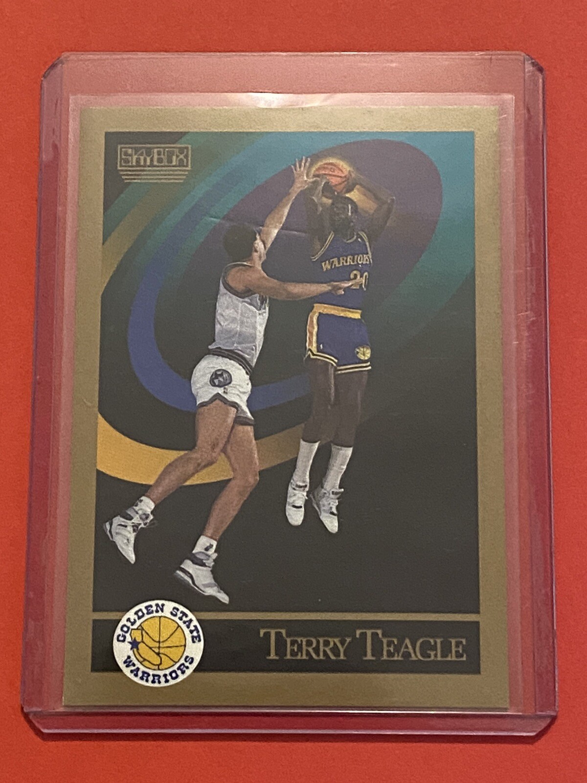 1990-91 SkyBox #102 Terry Teagle Golden State Warriors