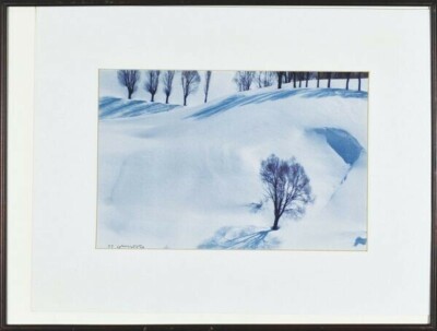 Abbas Kiarostami (Iran, Tehran 1940) - Snow Original Classic Print 2007 Signed