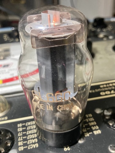 6L6GC Ruby - Big Bulb Vacuum Tube - Tested Good - Picture 2 of 4