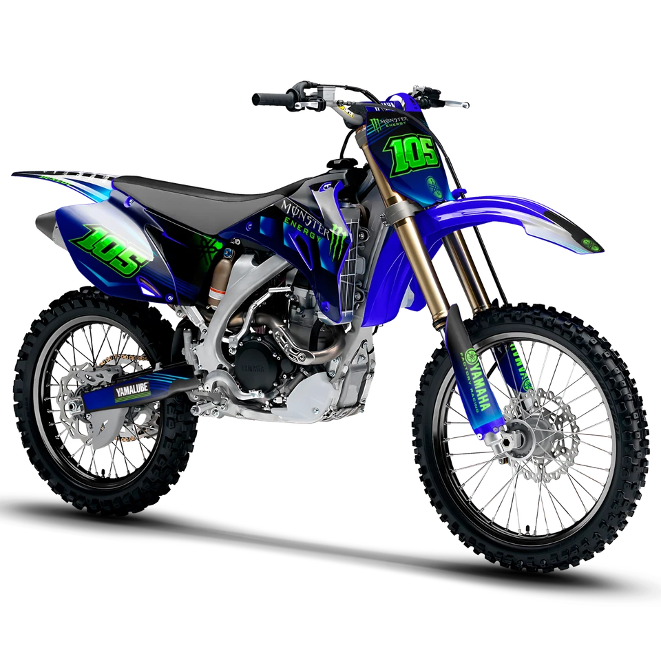 Yamaha YZ250F YZ450F 2006 2007 2008 2009 Pegatinas Calcomanías Kit Gráficos Foto 2 de 4