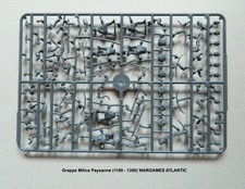 WARGAMES ATLANTIC Grappe Milice Paysanne (1100 - 1350) Figurines 28mm plastique