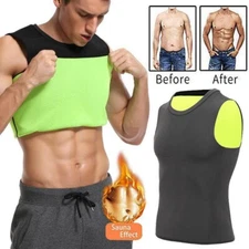 Fajas Para Hombres Reductora Men Sweat Shaper Sauna Chaleco Gym Abdomen Control