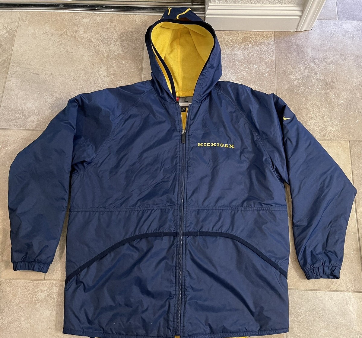 Vintage Nike Team Sports Michigan Wolverines Coat Jacket Parka