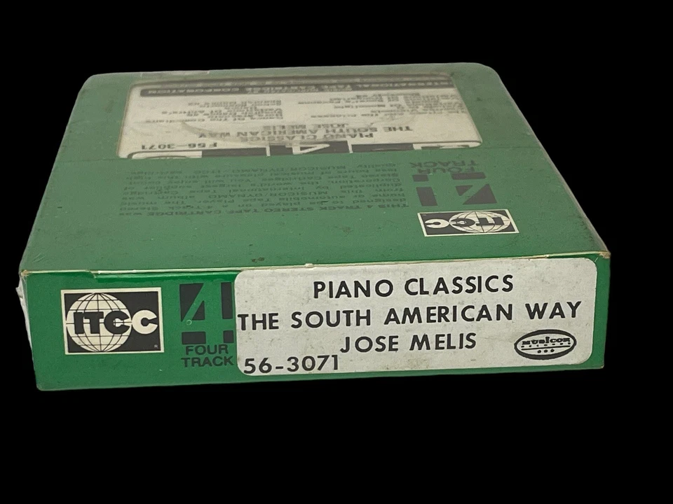 Jose Melis "Piano Classics The South American Way" Stereo 4-Track Cartridge NOS - Image 4 of 4