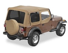 Jeep Top Cover Roof Replacement Tan New 1997 - 2002 5112737 Wrangler Oem Hardwar