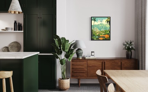 Cali Colombia City Landscape Poster Art Print Wall Art Painting Artwork Decor - Picture 4 of 6