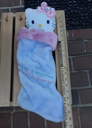 Sanrio Hello Kitty 2005Plush Pink Purple Christmas Stocking NO SOUND or LIGHTS - Picture 10 of 17