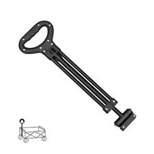Wagon Cart Pull Handle Spare Replacement Telescoping Rod for Camping Trolley