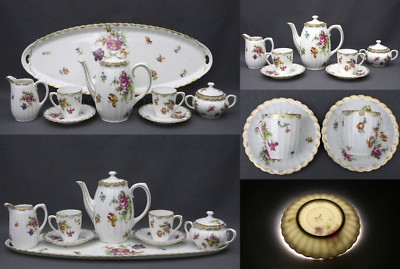 1904-1934/Bauer&Pfeiffer Ludwigsburg/Germany/antique porcelain coffee service