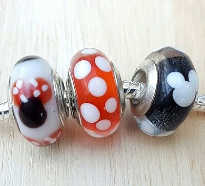 Cartoon Series Color Murano Glass Beads 925 Brackets De De 