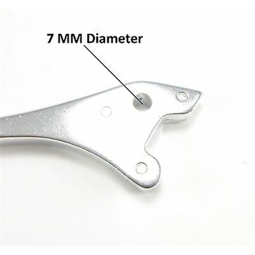 Brake Lever Silver for Honda CB 350, 360, 450, 500, 550, 750 53175-369-003 - Picture 4 of 8