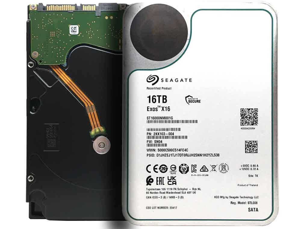 超歓迎 SATA 格安品 SEAGATE Exos EXOS 512e 16TB HDD 16TB Drive X16