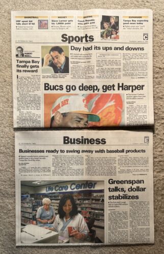 Tampa Bay Devil Rays March 9 & 10 St Petersburg Times Souvenir Newspaper - Picture 2 of 2
