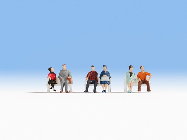 Noch Ho 18130, Sitzende Hobby Figuren, Modelleisenbahn, Hobby, ZubehöR, Gmk-image