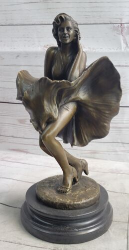 Marilyn Monroe Statue: Entertainment Memorabilia Collector Edition Bronze Art - Picture 1 of 10