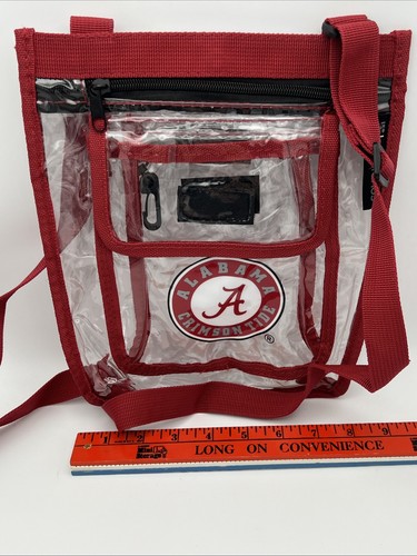 Bolso Bandolera Alabama Carmesí Marea Logo Aprobado por Estadio Día del Juego Transparente Rollo - Imagen 5 de 5