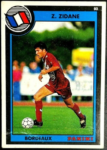 1993 Panini U.N.F.P. Soccer ZINEDINE ZIDANE ROOKIE RC #261 Card