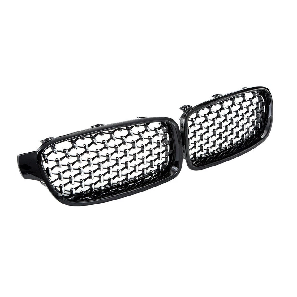 51137263482 1Pair Mesh Front Grilles Fit For BMW 3 Series F30/31 2012-2017 - Imagem 3 de 4