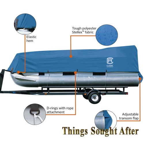 Trailerable Pontoon Boat Storage Cover for 21 22 23 24' up to 102" Beam Stellex - Bild 4 von 9