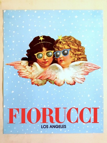  SELTENES ORIGINAL VINTAGE 1980 " FIORUCCI LOS ANGELES " NEW WAVE MODE POSTER  - Bild 1 von 8