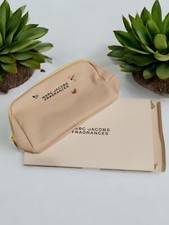 Marc Jacobs Fragrances Pink Yellow Cosmetics Pouch Clutch bag Free Shipping