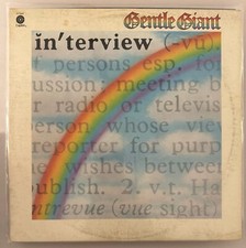 GENTLE GIANT – INTERVIEW - ST-11532 VINYL LP BLACK 1976 CAPITOL - VG+ - A20