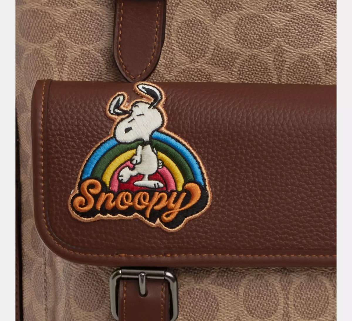COACH x PEANUTS 2025 Sprint Backpack Signature Canvas Patch