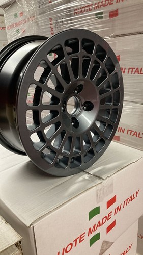 4 Cerchi wheels Montecarlo Antracite 7x15 4x98 ET37 58.1 Lancia Delta NO CINA - Foto 8 di 12
