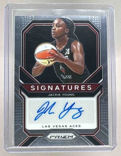Jackie Young 2021 Panini Prizm WNBA #SG-JYG Signatures Auto