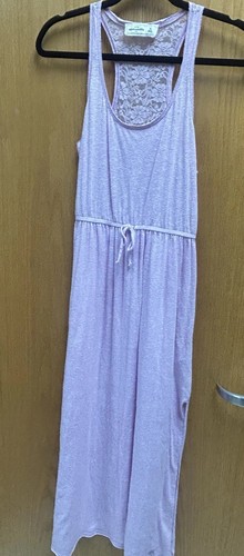 Abercrombie Kids Lavender/Lilac Maxi Dress Sleeveless RazorBack Lace Top XL - Picture 11 of 12