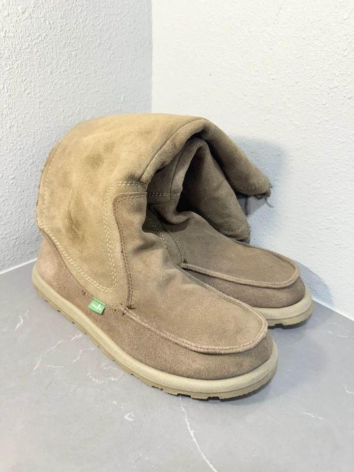 Botas de gamuza forradas de piel SAUNK para mujer talla 10 Foto 2 de 4