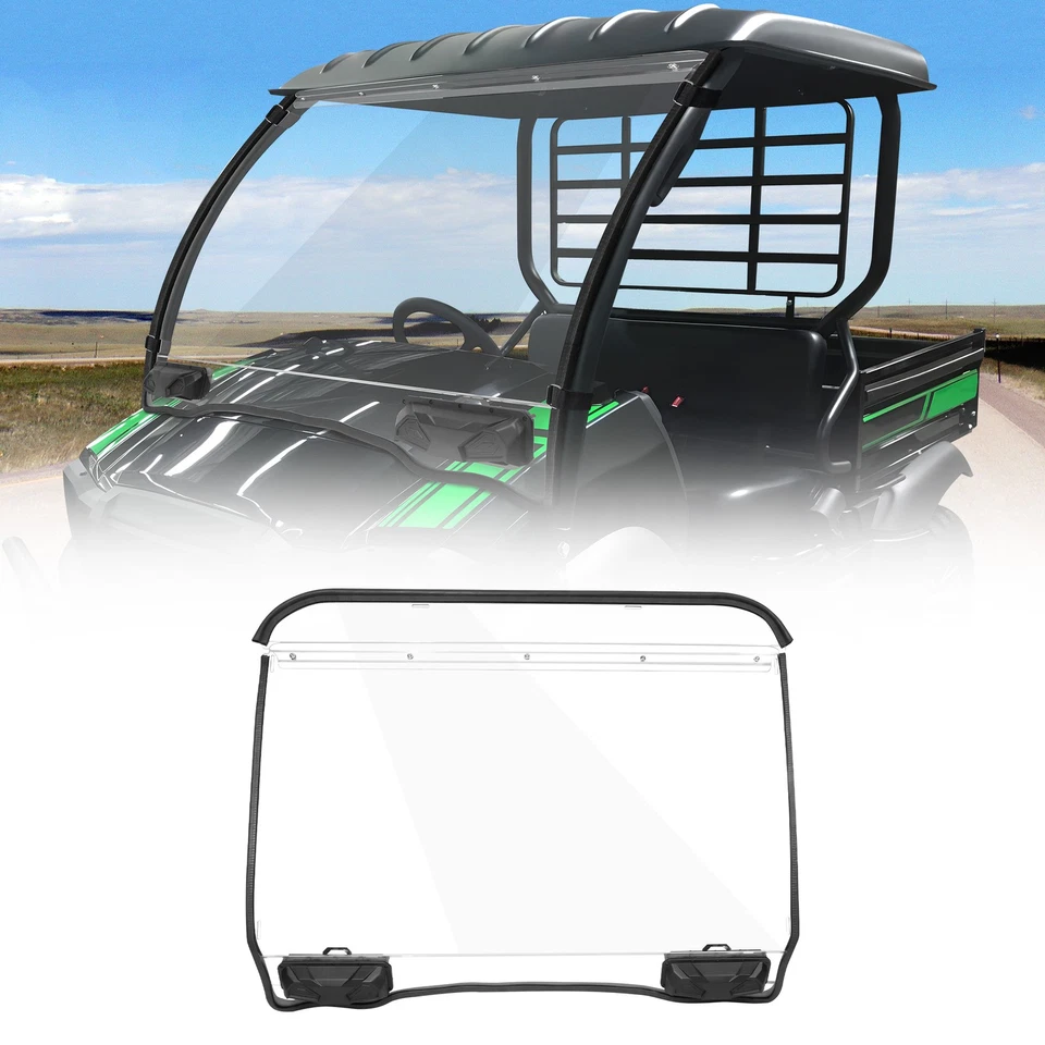 Heavy Duty Full Windshield Vented Window For Kawasaki Mule SX 2017-2025 Foto 2 de 4