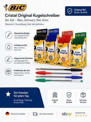 BIC Kugelschreiber Cristal Original - Alle Farben auswählbar