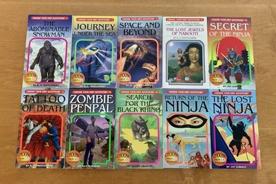 Lot of 10 Choose Your Own Adventure CYOA Chooseco Paperback Books