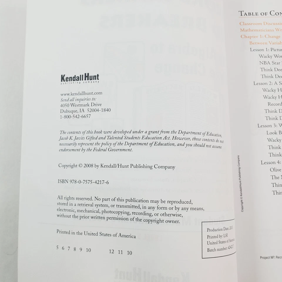 Lot of 3 Project M3 Level 5 Student Mathematician's Journal Workbooks Paperback - Image 3 of 4