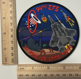 US AIR FORCE PATCH: 94th Expeditionary Fighter Squadron Operation Epic Fury 2026