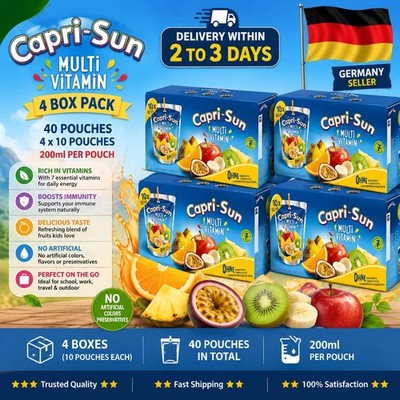Capri-Sun Multivitamin Erfrischungsgetränk Vorratspack 40x0.2L