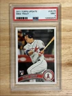 2011 Topps Update Mike Trout RC PSA 9 Los Angeles Angels #US175