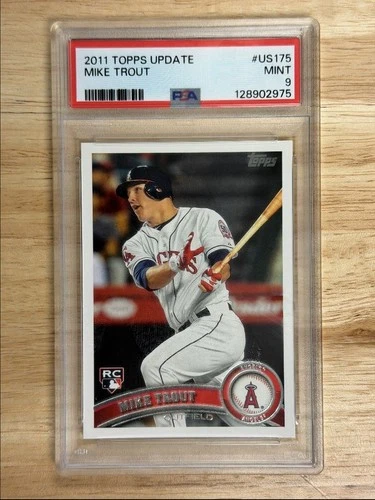2011 Topps Update Mike Trout RC PSA 9 Los Angeles Angels #US175