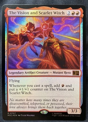 MTG Marvel Super Heroes 707 Vision & Scarlet Witch | Mythic FOIL Jumpstart - NM
